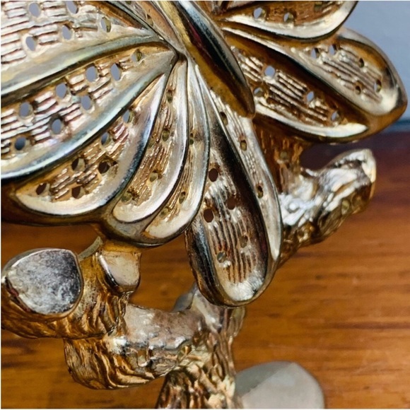 Vintage | Brass Butterfly On Branch Earrings Hanger - Picture 9 of 13